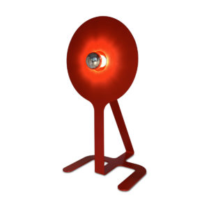 55 cm high red Randogne lamp by Philippe Cramer